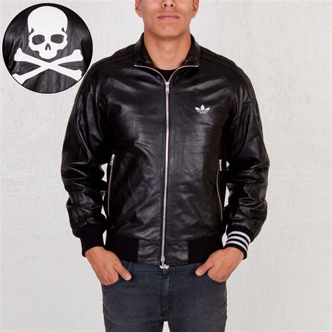 herren adidas jacken|adidas leather jacket men.